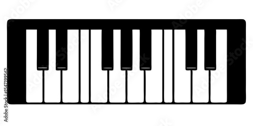 piano keys vector illustration