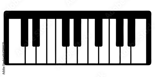 piano keys vector illustration