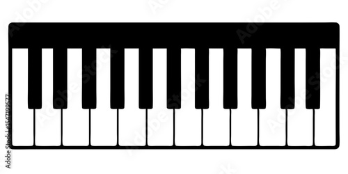 piano keys vector illustration