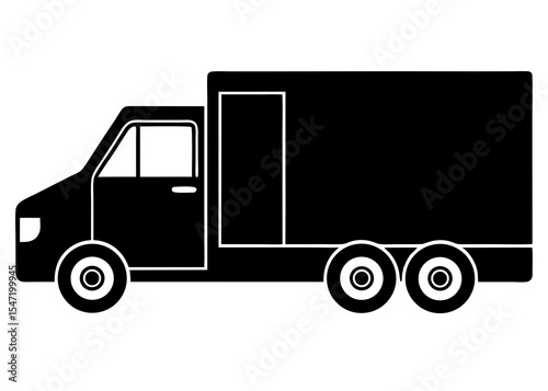 truck isolated on white background