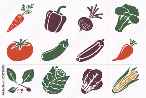 set of vegetables
