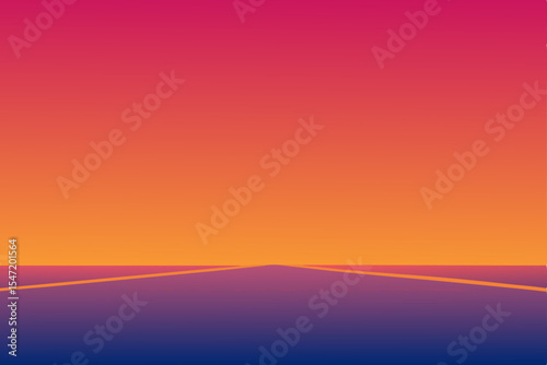 sunset in the mountains