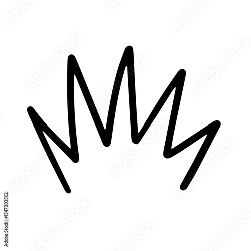 Icons representing feelings of surprise, attention, and awareness. Effect pictograms for surprise, comic notes. Hand drawn vector illustrations.