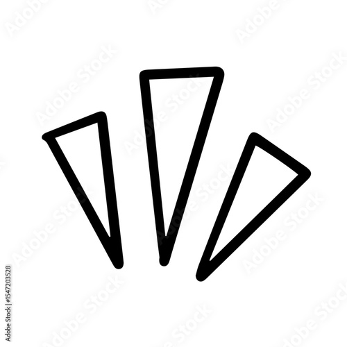 Icons representing feelings of surprise, attention, and awareness. Effect pictograms for surprise, comic notes. Hand drawn vector illustrations.