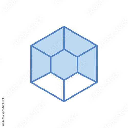 3D Model Display Icon vector stock illustration