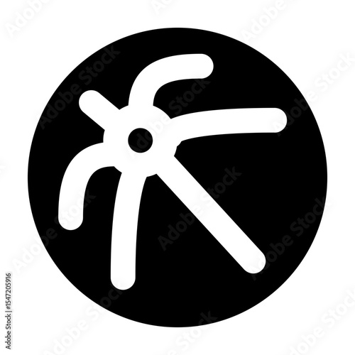 solid vector icon ball representing sport and physical activity. Perfect for fitness apps, workout dashboards, and active lifestyle designs. Scalable SVG format for easy customization.
