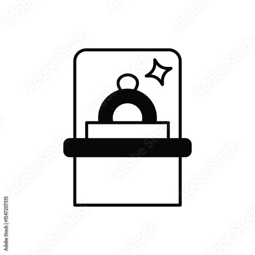 Exhibit Display Icon vector stock illustration