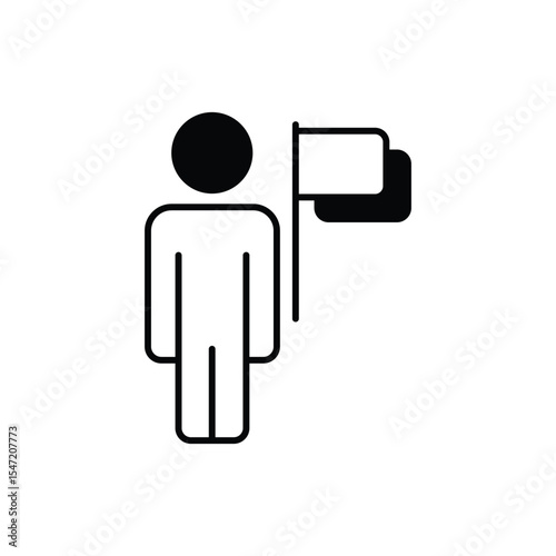 Guided Tour Icon vector stock illustration