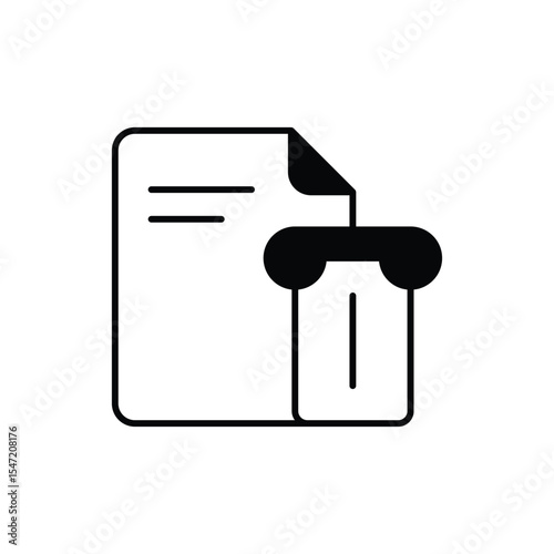History Section Icon vector stock illustration