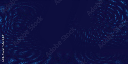 Modern blue wavy halftone background. Dot pop art sport style art modern