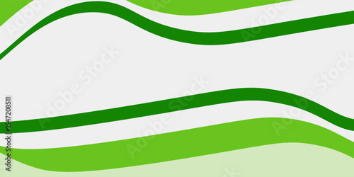 Modern white and Green wave wide background banner simple abstract