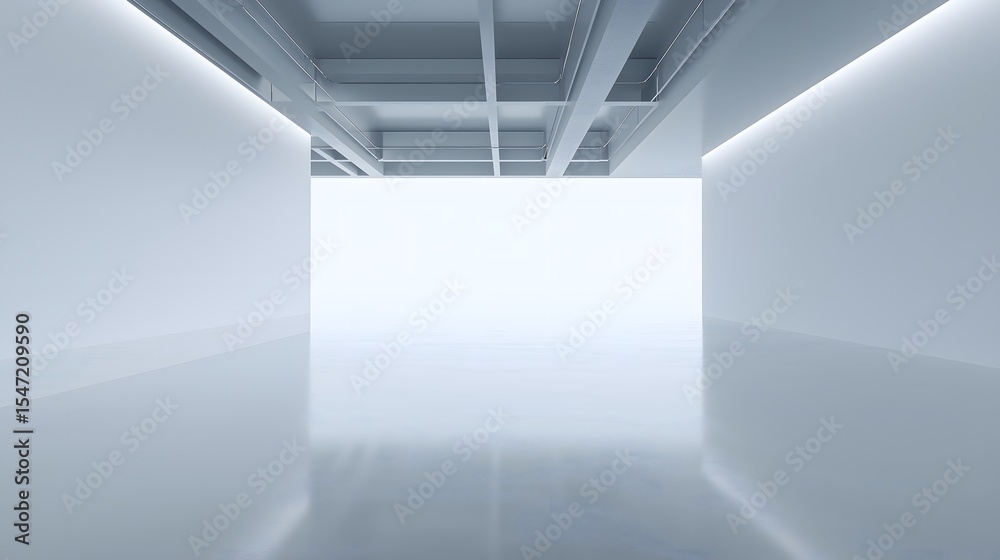 Fototapeta premium Minimal space blank for brand floor concrete .