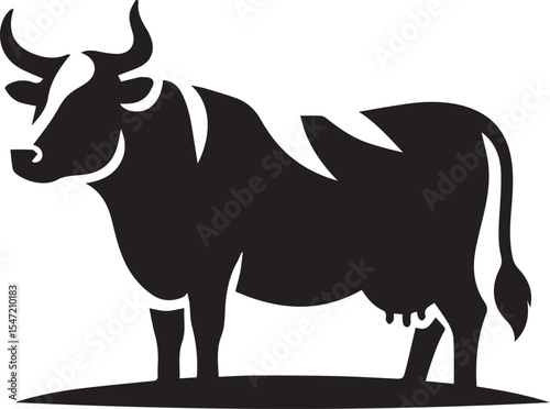 Cow vector silhouette