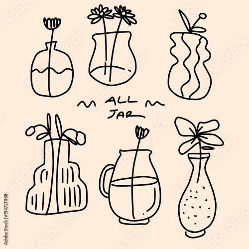 all jar, watercolro style.