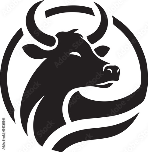 Cow vector silhouette