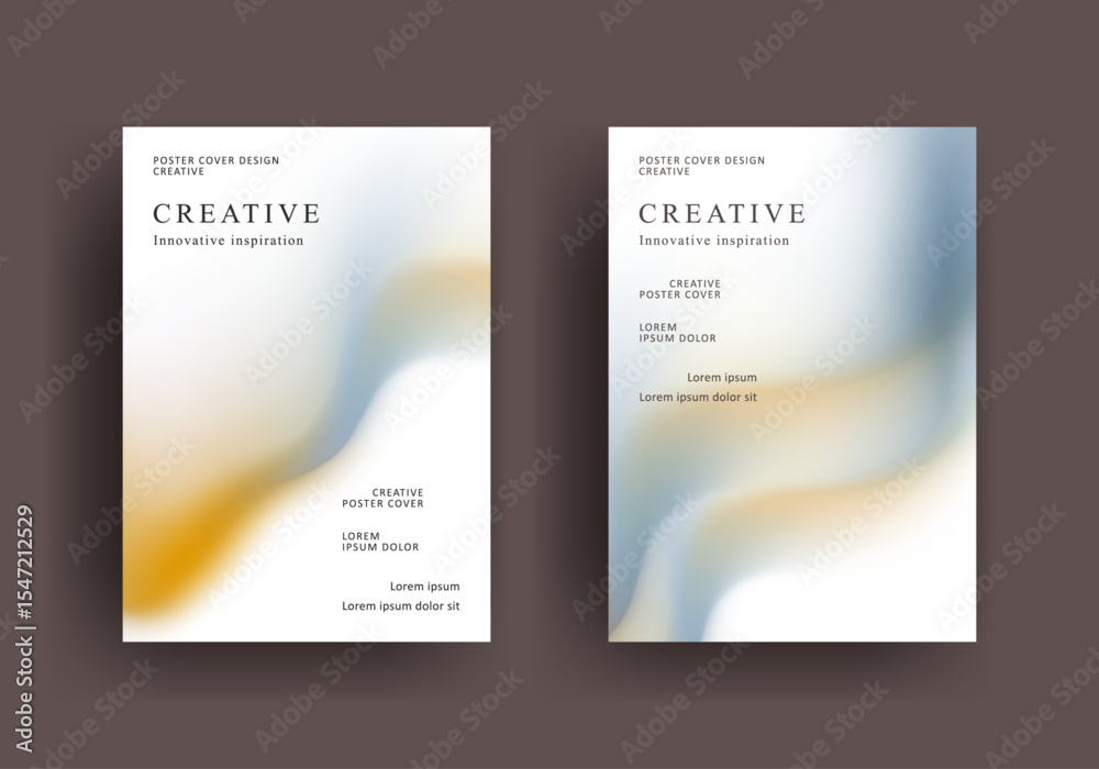 Fototapeta premium Abstract gradient poster template. Modern Covers Design. Mesh gradient background design. Trendy front page design for Banner, Poster, Flyer, Invitation and Annual Report