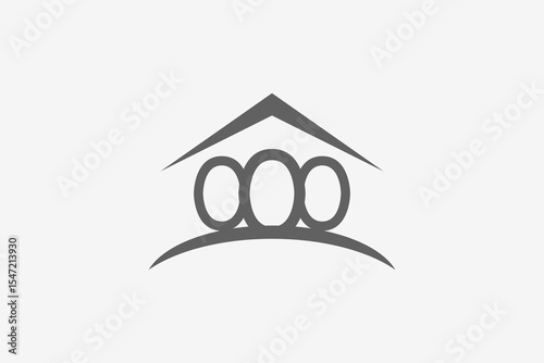 chicken farm eggs home logo