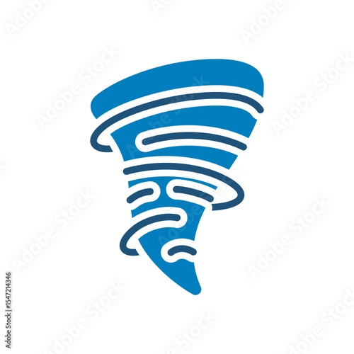 Tornado icon vector design in trendy style