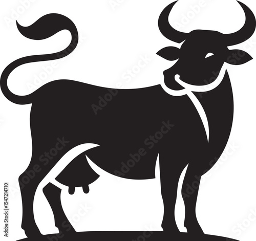 Cow vector silhouette