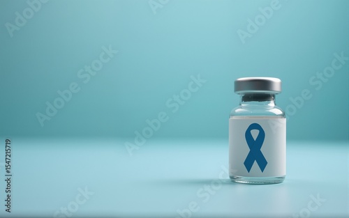 Bottle of Vaccine, treatment of Cancer. High quality