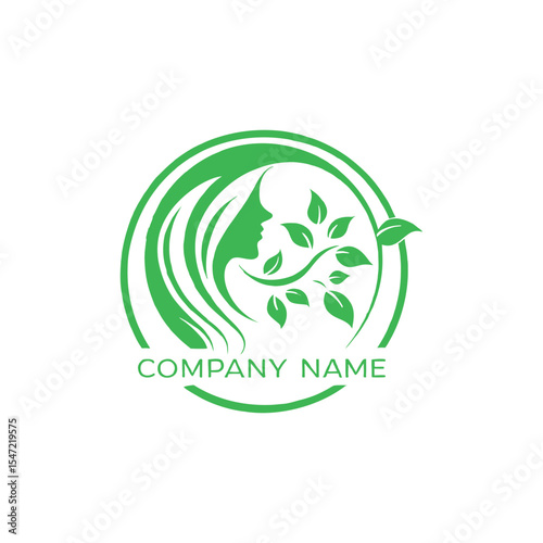 Eps vector logo for ladies beauty parlor brands featuring skincare, make-up and body message