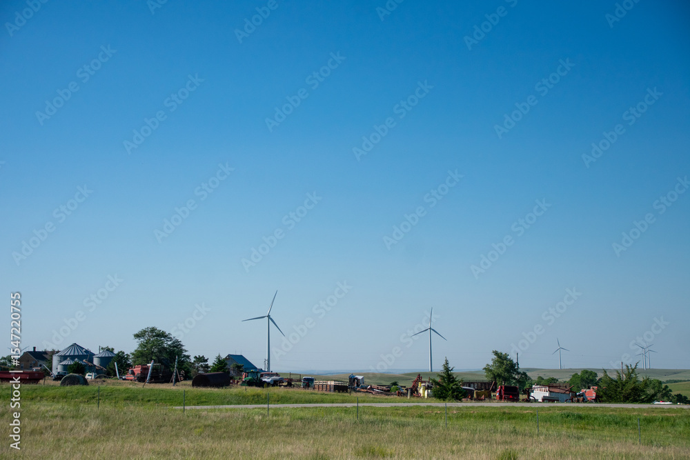 Fototapeta premium Midwest windfarm 