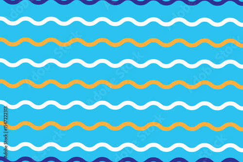 Illustration of Sea wave  pattern background