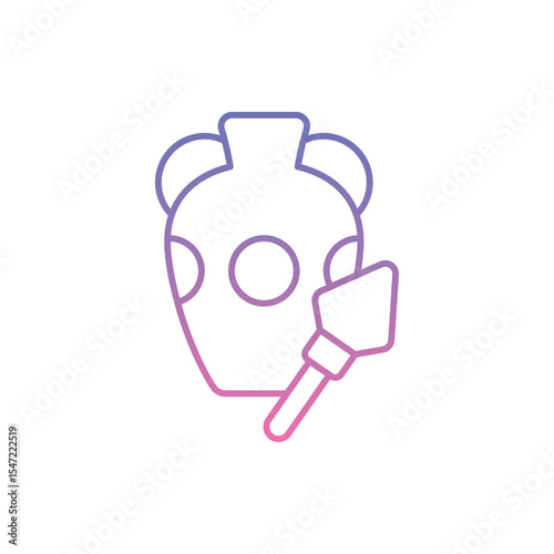 Artifact Label Icon vector stock illustration