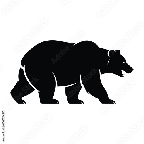 silhouette of bear