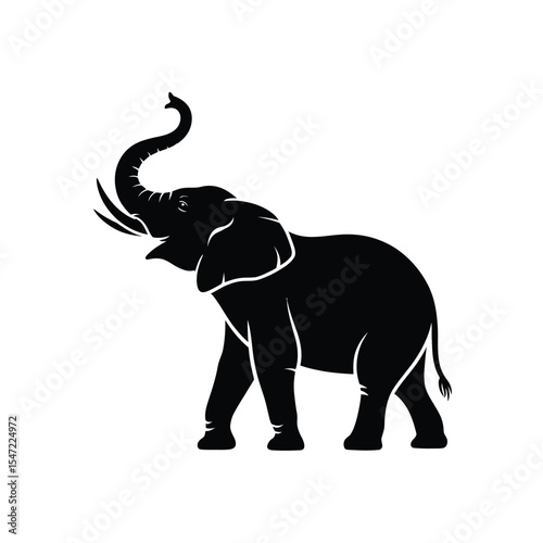 elephant isolated on white