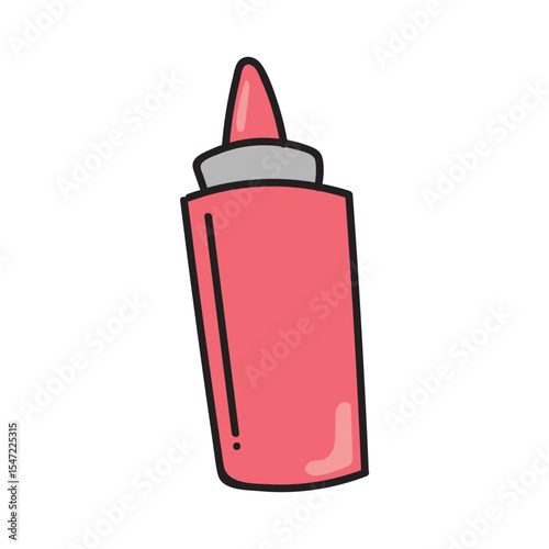 bottle sauce hand drawing 