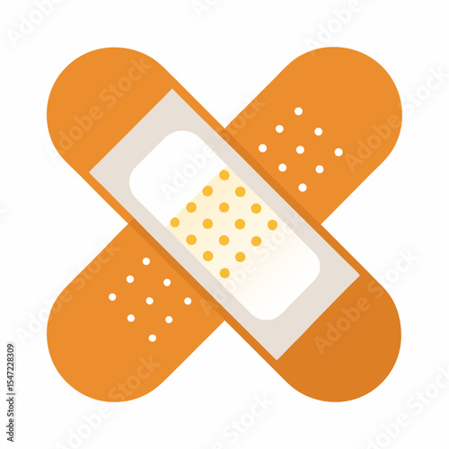 Bandage on white background
