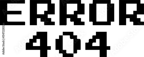 error 404 8bit design for templates.