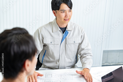 作業打ち合わせシーン