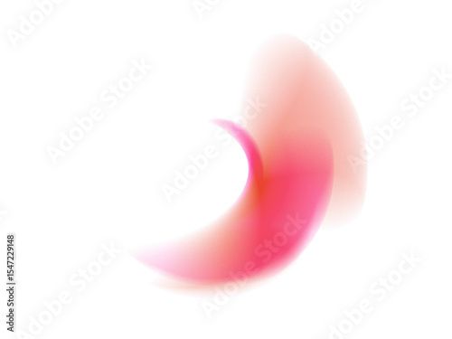 Abstract illustration featuring a vibrant color gradient and a unique curved shape