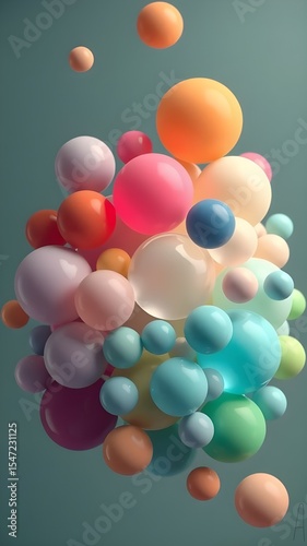 colorful glass beads