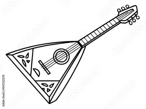 Balalaika String Instrument Flat Art