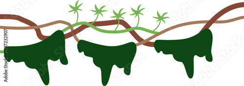  Jungle Vine Hanging Plant Element