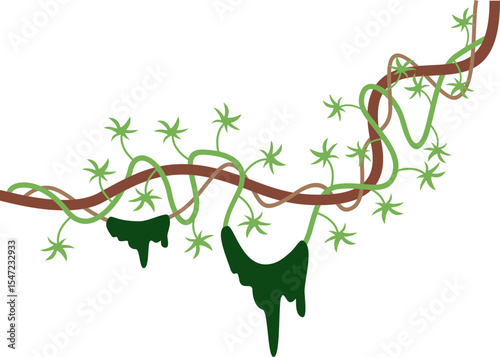  Jungle Vine Hanging Plant Element