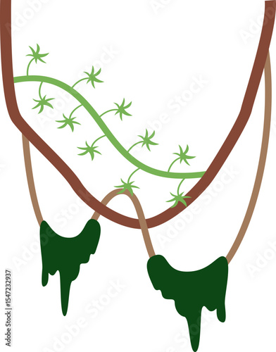  Jungle Vine Hanging Plant Element