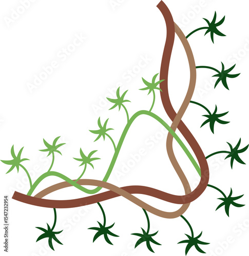  Jungle Vine Hanging Plant Element