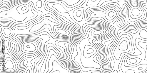 Abstract white contour wave lines topographic background, lines map seamless pattern, modern wallpaper texture and realistic design used for banner and posters, mountain relief geographic pattern.	

