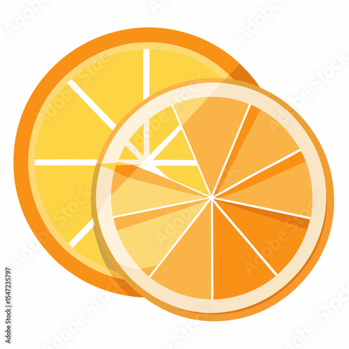 lemon slice vector illustration