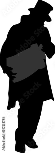 People Play Music Instrument Silhouette Element