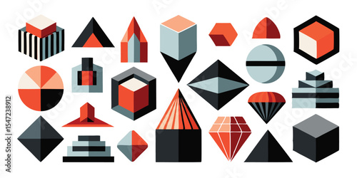 Geometric Shapes A Collection of Isometric and 3D Forms for Design Inspiration