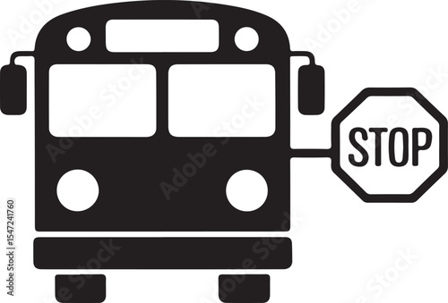 Generic school bus vector illustration