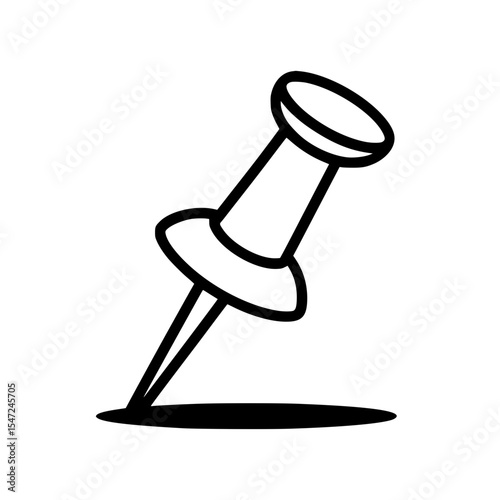 Minimalist pushpin icon