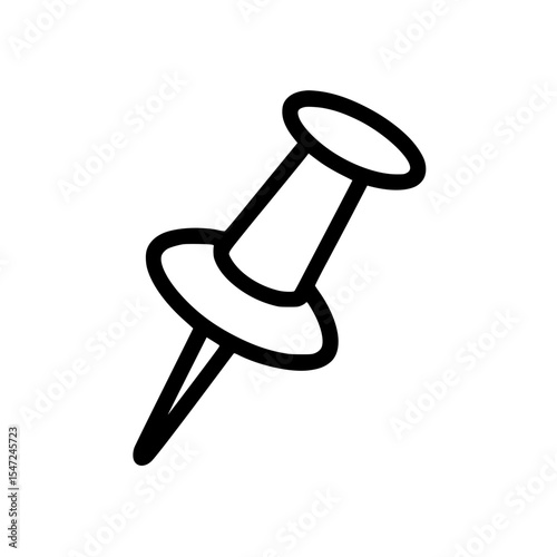 Minimalist pushpin icon