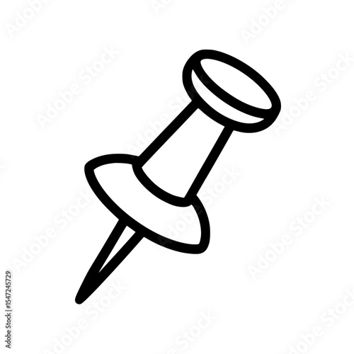 Minimalist pushpin icon