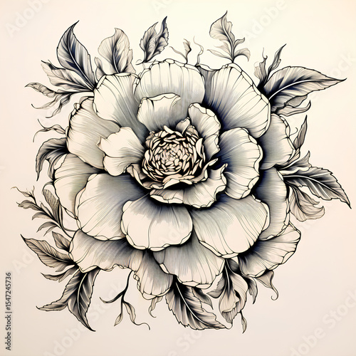 a handdrawn coffey flower - Handdrawn Flower
